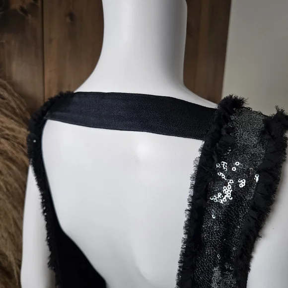 NWT Zara Woman Scoop Back Sequin Tank Top Mini Dress - Picture 12 of 17